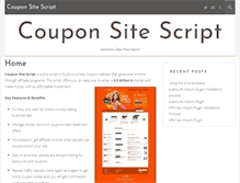 Tablet Screenshot of couponsitescript.com